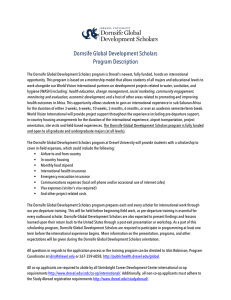 Dornsife Global Development Scholars Program Description