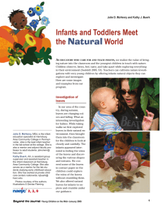 Natural Infants and Toddlers Meet  the   World