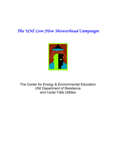 The UNI Low-Flow Showerhead Campaign