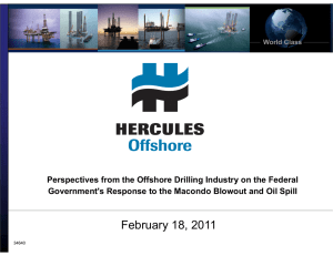 Perspectives from the Offshore Drilling Industry on the Federal