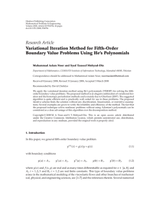 Hindawi Publishing Corporation Mathematical Problems in Engineering Volume 2008, Article ID 954794, pages