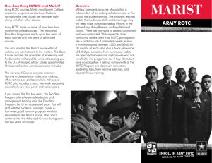 How does Army ROTC fit in at Marist? Overview