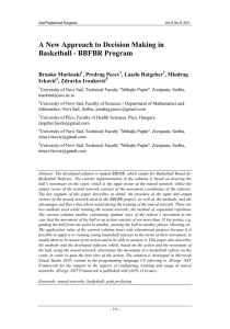 A New Approach to Decision Making in Basketball - BBFBR Program