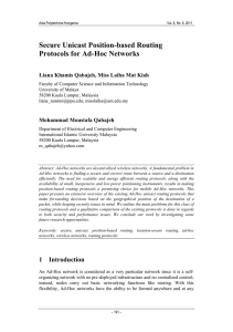 Secure Unicast Position-based Routing Protocols for Ad-Hoc Networks