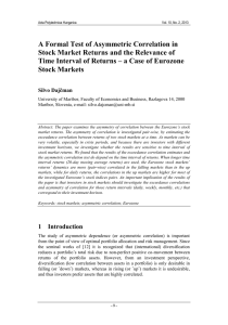 A Formal Test of Asymmetric Correlation in