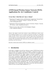ANFIS-based Wireless Sensor Network (WSN) Applications for Air Conditioner Control Yi-Jen Mon