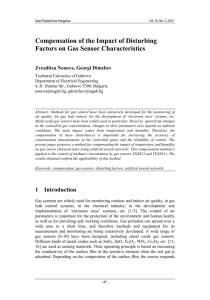 Compensation of the Impact of Disturbing Factors on Gas Sensor Characteristics