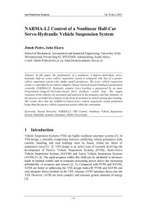 NARMA-L2 Control of a Nonlinear Half-Car Servo-Hydraulic Vehicle Suspension System