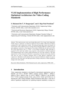 VLSI Implementation of High Performance Optimized Architecture for Video Coding Standards