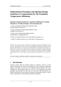 Mathematical Principles and Optimal Design Solutions to Compensation for the Pendulum