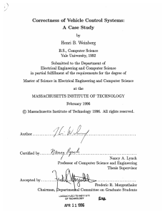 Correctness  of  Vehicle  Control  Systems: