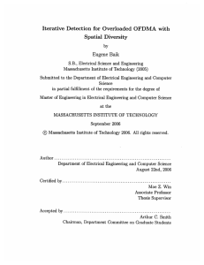 by Iterative Detection  for  Overloaded  OFDMA  with