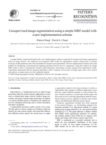 Unsupervised image segmentation using a simple MRF model with Huawu Deng
