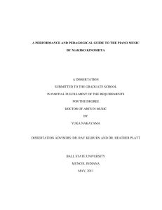 BY MAKIKO KINOSHITA A DISSERTATION SUBMITTED TO THE GRADUATE SCHOOL