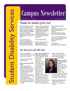 Campus Newsletter s vice Thanks for another great year!