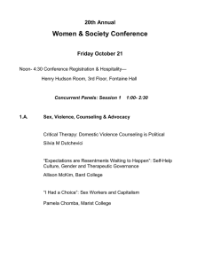 Women &amp; Society Conference 20th Annual Friday October 21