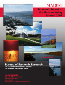Marist Economic Report of the Hudson Valley Annual 2007