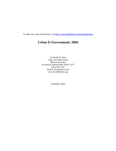 Urban E-Government, 2004