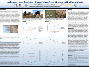 Landscape Level Analyses of Vegetation Cover Change in Northern Alaska Introduction