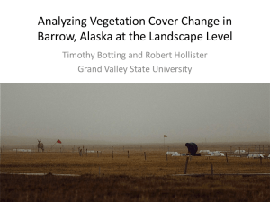 Analyzing Vegetation Cover Change in Barrow, Alaska at the Landscape Level