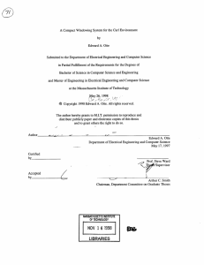 A Compact Windowing  System for  the Curl Environment by