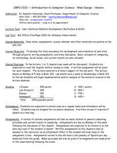 CMPS 1033 –– Introduction to Computer Science – Web Design -...