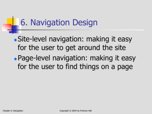 6. Navigation Design