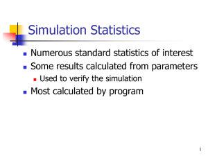 Simulation Statistics