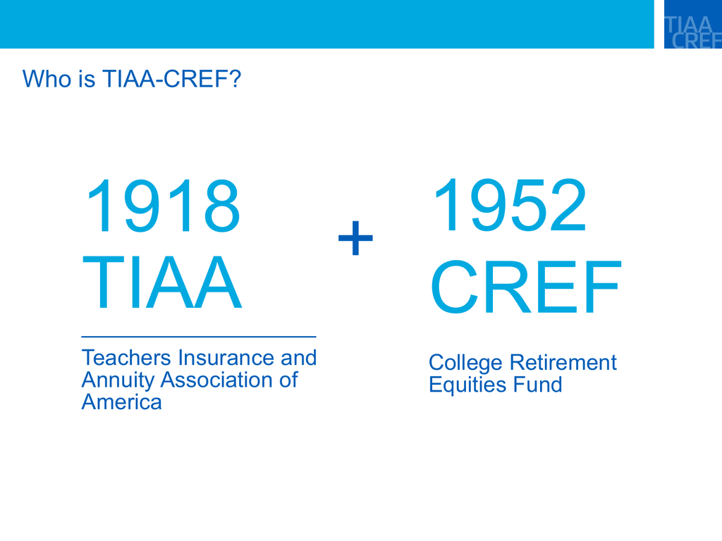 Tiaa Cref Organizational Chart