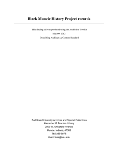 Black Muncie History Project records