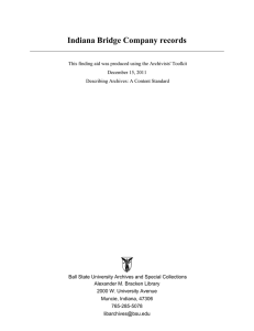 Indiana Bridge Company records