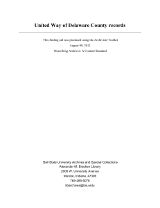 United Way of Delaware County records