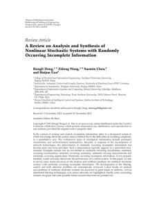 Hindawi Publishing Corporation Mathematical Problems in Engineering Volume 2012, Article ID 416358, pages