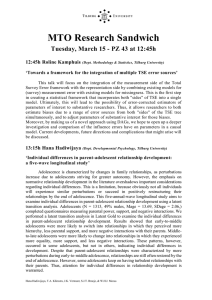 MTO Research Sandwich Tuesday, March 15 - PZ 43 at 12:45h