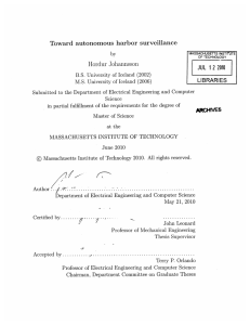 Toward  autonomous  harbor surveillance JUL  1 22010