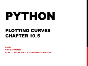PYTHON PLOTTING CURVES CHAPTER 10_5 FROM