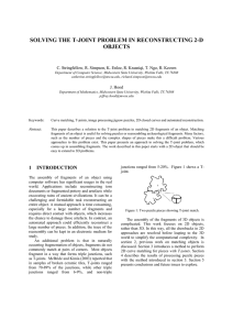 SOLVING THE T-JOINT PROBLEM IN RECONSTRUCTING 2-D OBJECTS