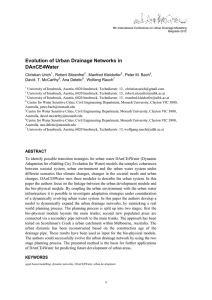 Evolution of Urban Drainage Networks in DAnCE4Water