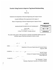 Facette: Using  Facets to Improve Tag-based  Bookmarking