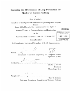 Exploring  the  Effectiveness  of  Loop ... Quality  of  Service  Profiling Sasa  Misailovic