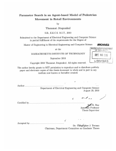 Parameter Search  in  an  Agent-based  Model ... Movement  in  Retail  Environments Thananat  Jitapunkul