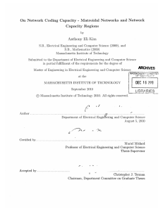 Matroidal  Networks  and  Network Capacity  Regions -