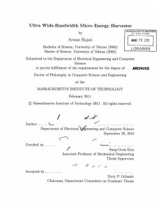 i Ultra  Wide-Bandwidth  Micro  Energy  Harvester L12RRARI ES