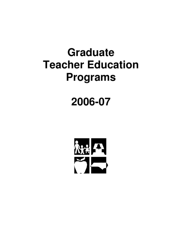 Graduate Teacher Education Programs