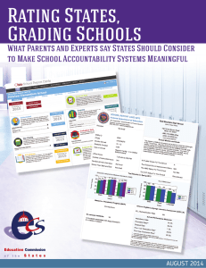 Rating States, Grading Schools  What Parents and Experts say States Should Consider