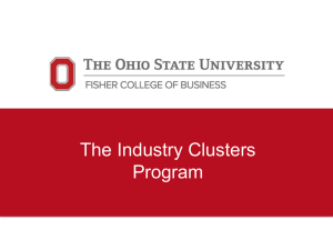 The Industry Clusters Program