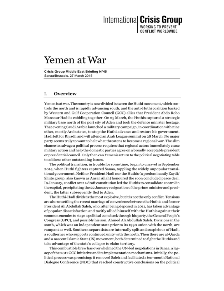 essay about war in yemen