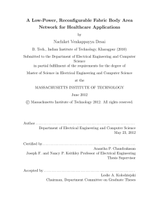 A Low-Power, Reconfigurable Fabric Body Area Network for Healthcare Applications