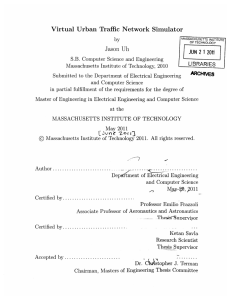 Virtual  Urban  Traffic  Network  Simulator 212011 by Jason