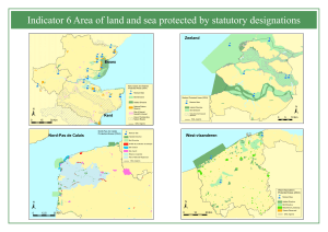 ± Indicator 6 Area of land and sea protected by statutory... k